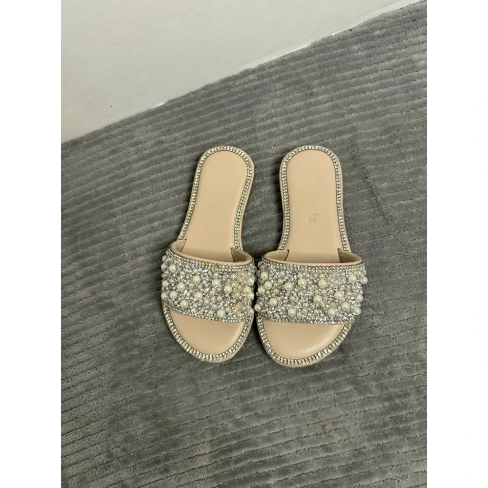 Link Little Grils Size 10  Slip On With Rhinestones See Pic
